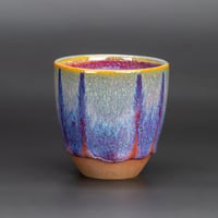Image 1 of Magenta Flambé Waves #2 - Demitasse/Espresso