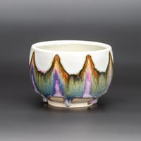 Image 1 of Lilac/Vert Waves - Teabowl