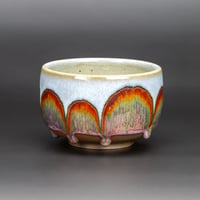 Image 1 of Pink/Rust Arches - Teabowl