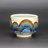 Image 1 of Sage/Blue Rust Arches - Teabowl