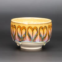 Image 2 of Rainbow Melting Hearts - Large Teabowl