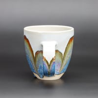 Image 2 of Blue/Rust Arches - Large Mug