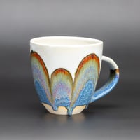 Image 3 of Blue/Rust Arches - Large Mug