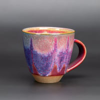 Image 2 of Magenta Flambé Waves #1 - Tall Mug