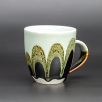 Image 3 of Mint/Tenmoku Arches #2 - Tall Mug