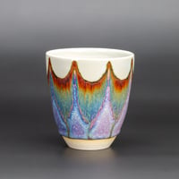 Image 1 of Lilac/Rust Waves #1 - Tumbler