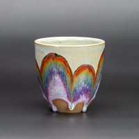 Image 1 of Purple/Rainbow/Rust Waves #1 - Tumbler