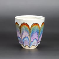 Image 1 of Purple/Rainbow/Rust Waves #2 - Tumbler
