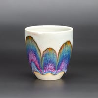 Image 2 of Purple/Rainbow/Rust Waves #3 - Tumbler