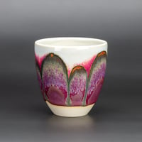 Image 2 of Magenta Flambé/Rust Arches - Tumbler