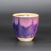 Image 1 of Magenta Flambé Waves - Tumbler