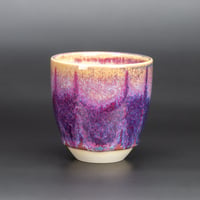 Image 2 of Magenta Flambé Waves - Tumbler