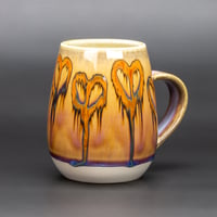 Image 3 of Rainbow Melting Hearts #2 - Tulip Mug