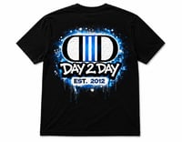 Image 2 of Black DAY 2 DAY Graffiti Limited Edition Oversized Graphic Tee