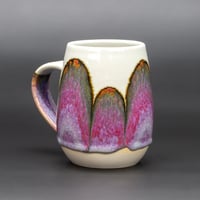 Image 2 of Pink Flambé/Rust Arches - Tulip Mug