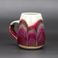 Image 2 of Magenta Flambé/Rust Arches - Tulip Mug