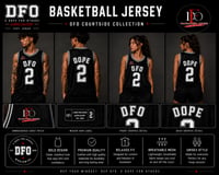 Image 1 of DFO "2 DOPE" Basketball Jersey