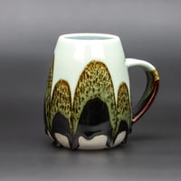 Image 3 of Mint/Tenmoku Arches - Tulip Mug