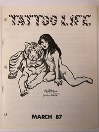Image 1 of 1987 Tattoo Life magazine March with inserts 