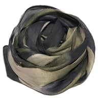 Image 2 of 10YD. MOSSY STONE HAND DYED SARI SILK RIBBON BY COLOR BURST SILK