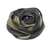 Image 4 of 10YD. MOSSY STONE HAND DYED SARI SILK RIBBON BY COLOR BURST SILK