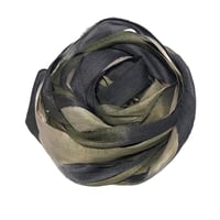Image 5 of 10YD. MOSSY STONE HAND DYED SARI SILK RIBBON BY COLOR BURST SILK