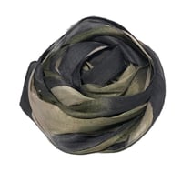 Image 6 of 10YD. MOSSY STONE HAND DYED SARI SILK RIBBON BY COLOR BURST SILK