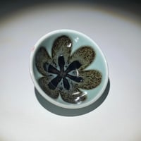 Image 2 of Mint/Tenmoku Lily #2 - Small Bowl/Ring Dish