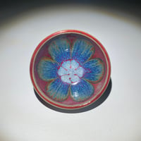Image 1 of Blushed Flambé/Rainbow Lily - Small Bowl/Ring Dish