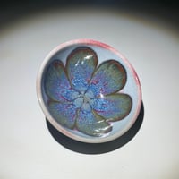 Image 2 of Blue/Rust Lily - Small Bowl/Ring Dish