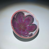 Image 2 of Magenta Flambé Lily - Small Bowl/Ring Dish