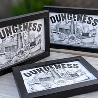 Dungeness Mini Framed Print Trio