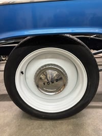 Image 1 of Ford Bottle Cap Hubcap Adapters for Coy's, Boyd, Speedway or Detroit Steel Wheels - Set of 4