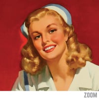 Image 3 of Coca-Cola Waitress Poster — Classic American Diner Advertising Art