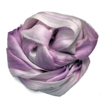Image 1 of 10YD. VICTORIAN HAND DYED SARI SILK RIBBON BY COLOR BURST SILK