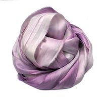Image 2 of 10YD. VICTORIAN HAND DYED SARI SILK RIBBON BY COLOR BURST SILK