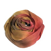 Image 3 of 10YD. CAJUN HAND DYED SARI SILK RIBBON BY COLOR BURST SILK
