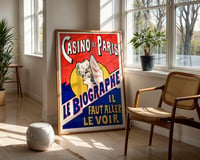Image 2 of Vintage “Le Biographe” Casino de Paris Poster — Belle Époque French Cabaret Wall Art