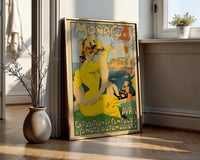 Image 2 of Vintage Monaco Automobile Exhibition Poster — Belle Époque Riviera Elegance