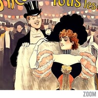 Image 3 of Vintage “Casino des Lilas” Poster — Elegant Belle Époque French Concert Hall Art