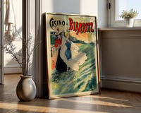 Image 2 of Vintage Casino de Biarritz Poster — Elegant Belle Époque Riviera Wall Art