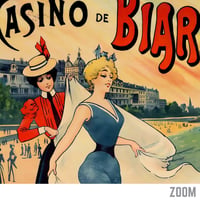 Image 3 of Vintage Casino de Biarritz Poster — Elegant Belle Époque Riviera Wall Art