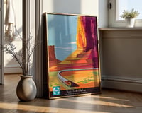 Image 2 of Vintage Santa Fe “The Chief Way” Poster — Iconic American Railroad Travel Art