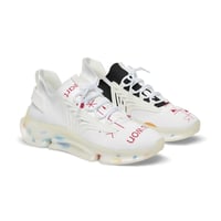 Image 1 of Men's Mesh Sneakers — 'You Won My Heart' Graphic Athletic Shoes