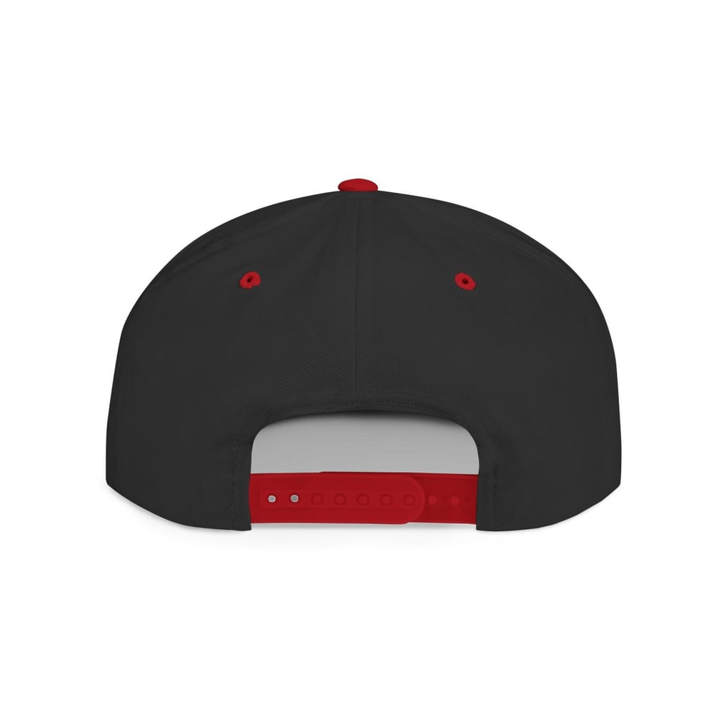 Image of Pink Glitter 'Peek-a-Boo Bitches' Flat Bill Snapback Hat