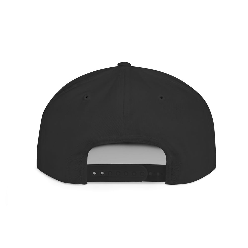 Image of Pink Glitter 'Peek-a-Boo Bitches' Flat Bill Snapback Hat