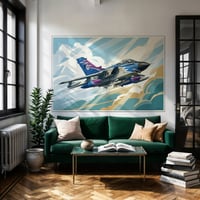 Image 1 of Stampa Fine Art Panavia TORNADO "Special Color" – stampa Art Déco anni ’30/40'