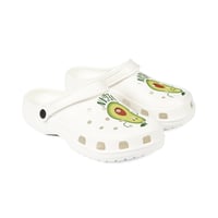 Image 2 of Vegan Avocado Foam Clogs — Cute White EVA Slip-On Shoes