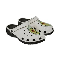 Image 5 of Vegan Avocado Foam Clogs — Cute White EVA Slip-On Shoes