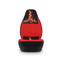 Image 2 of Flame Graphic Car Seat Covers – Red Bonfire Design